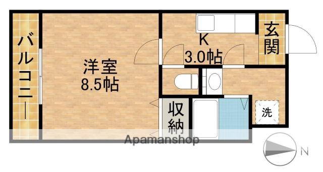 CHATEAU RAFFINE(1K/3階)の間取り写真
