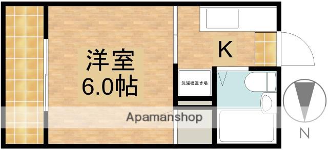 ガンバリーナ(1K/1階)の間取り写真