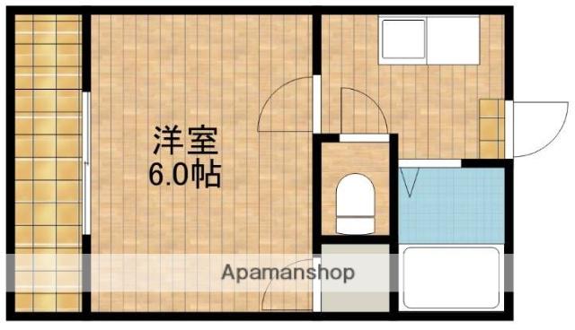サンテラス片山(1K/2階)の間取り写真