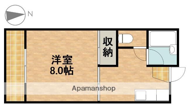 ドミールヨシダ(1K/2階)の間取り写真