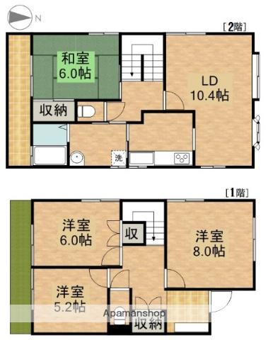 インプレッション伊場(4LDK)の間取り写真