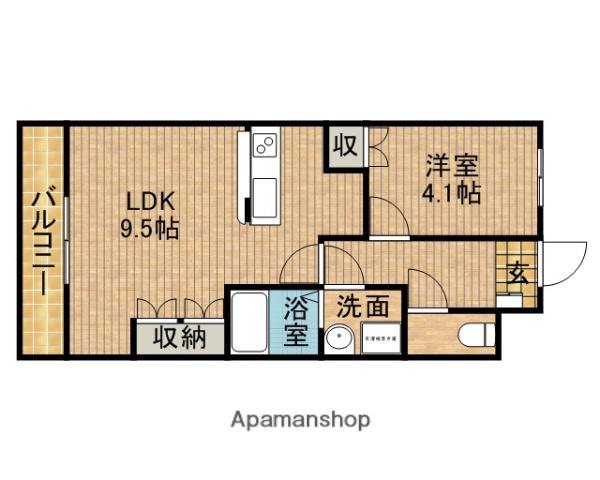 エクセレントビレッジⅡ(1LDK/1階)の間取り写真