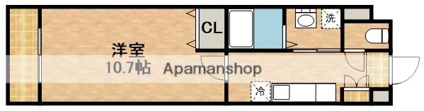 小倉ビルディング(1K/6階)の間取り写真