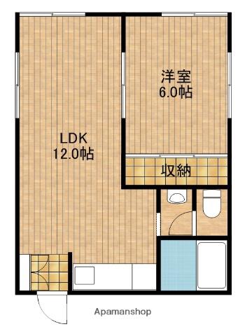 ジュネスハイム(1LDK/1階)の間取り写真