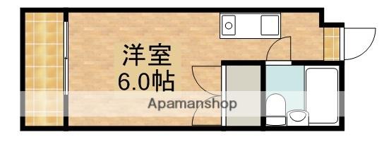 グランフォルム高丘(ワンルーム/4階)の間取り写真