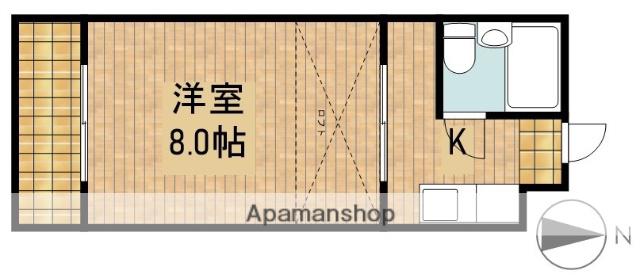 コナビック西塚2(1K/1階)の間取り写真