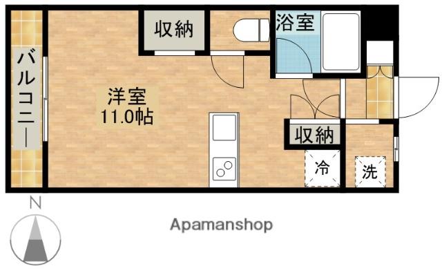 アビタ美吉Ⅱ(ワンルーム/1階)の間取り写真