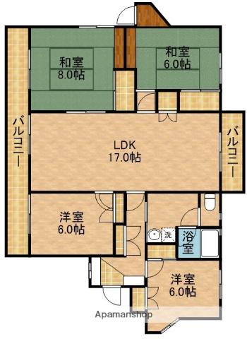 メゾン・ド・エスポワール(4LDK/3階)の間取り写真