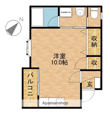 ハイツ アザレア(ワンルーム/2階)の間取り写真