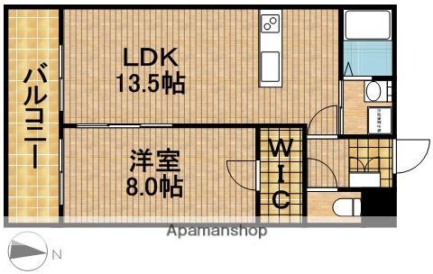 サンライズ布橋(1LDK/4階)の間取り写真