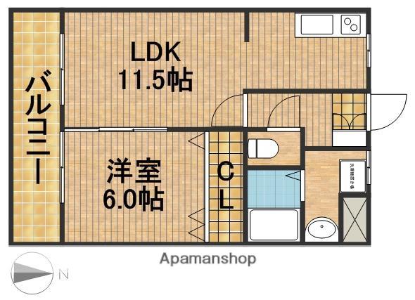 MSDREAMⅩⅣ(1LDK/1階)の間取り写真