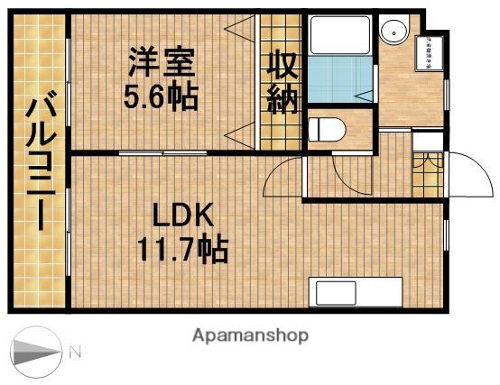 グラン・シャンボール(1LDK/4階)の間取り写真