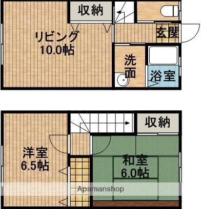 ルミエールⅠ(2LDK)の間取り写真