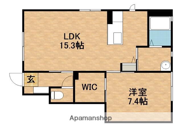 MAST TOWN 小山(1LDK/1階)の間取り写真