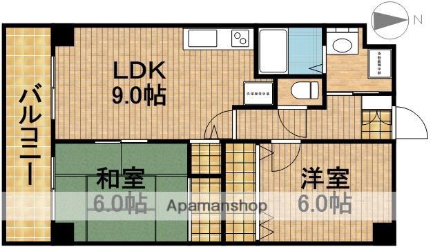 リベルテ曳馬(2LDK/1階)の間取り写真