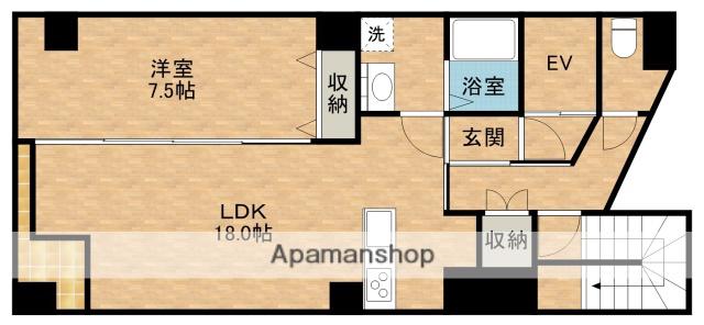 BB BLDG(1LDK/7階)の間取り写真