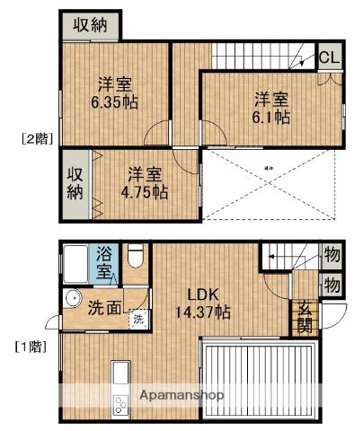 キャレブラン・シーガル(3LDK)の間取り写真
