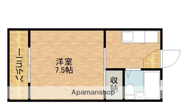 コーポ岡田(1K/2階)の間取り写真