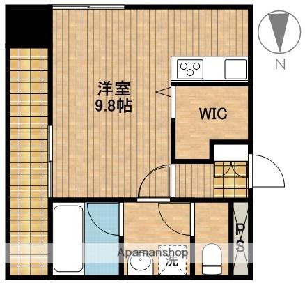 TRIBUTE CENTRAL(ワンルーム/2階)の間取り写真