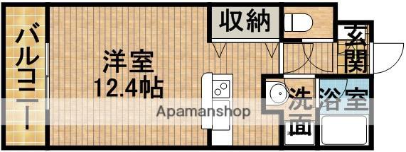 ヴァンベール46(ワンルーム/2階)の間取り写真