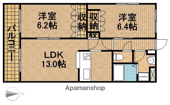 オリーブ(2LDK/2階)の間取り写真
