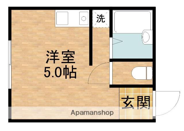 JULY相生(ワンルーム/1階)の間取り写真