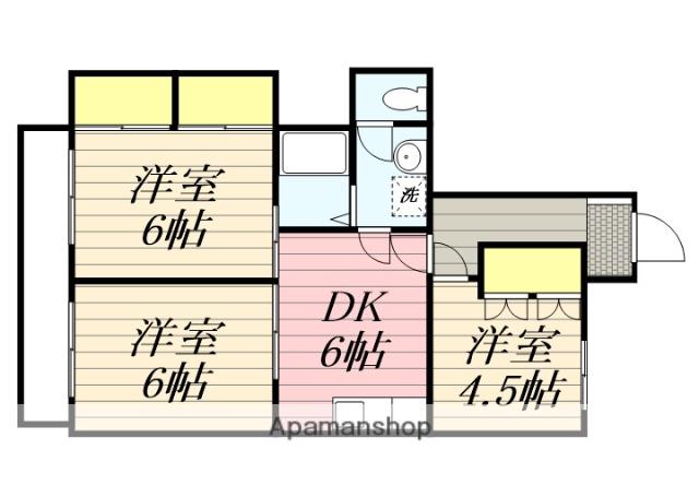 リアライズ浜松(3DK/6階)の間取り写真