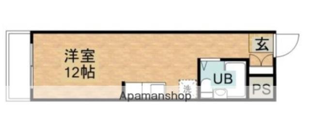 リアライズ浜松(ワンルーム/6階)の間取り写真