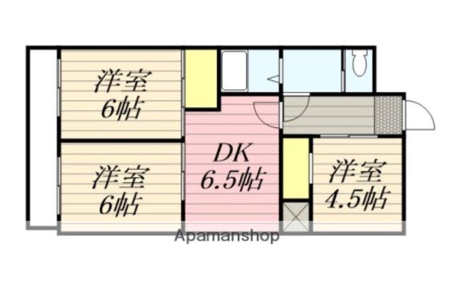 リアライズ浜松(3DK/8階)の間取り写真