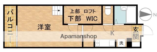 グレイスヒルズⅢ(1K/3階)の間取り写真