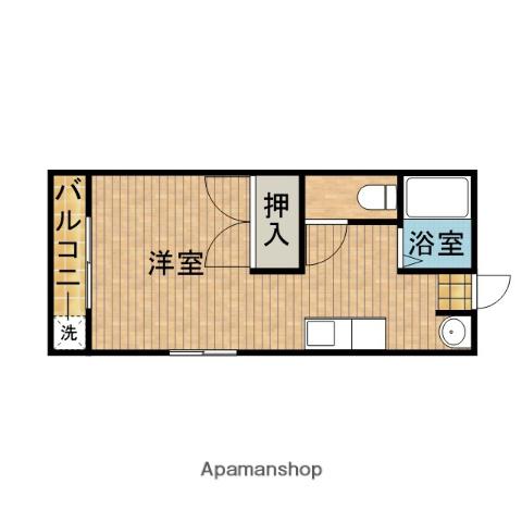 カサヴェルデ(ワンルーム/3階)の間取り写真