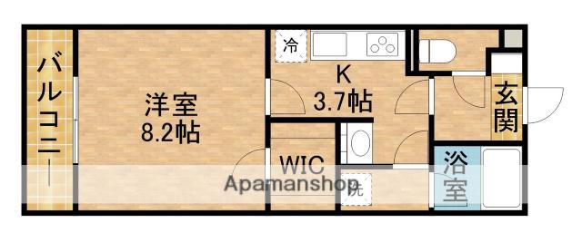 アヴニール(1K/2階)の間取り写真