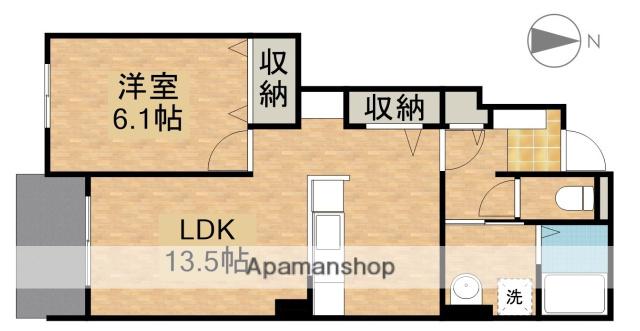 ボヌール(1LDK/1階)の間取り写真