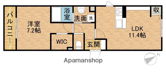 D-HILLS小松(1LDK/2階)の間取り写真