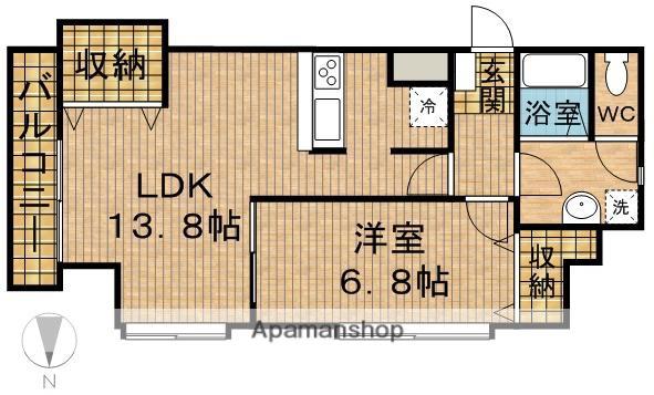LAURELCOURT常盤(1LDK/12階)の間取り写真
