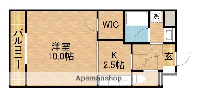 PRIME CITY PLACE(1K/7階)の間取り写真