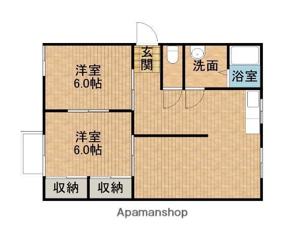 フレールニッセイ(2LDK/2階)の間取り写真