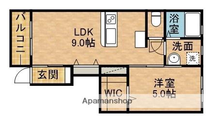 LOTUS新居2(1LDK/1階)の間取り写真