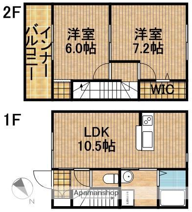 ＱＵＡＲＴＥＴ（カルテット）(2LDK)の間取り写真