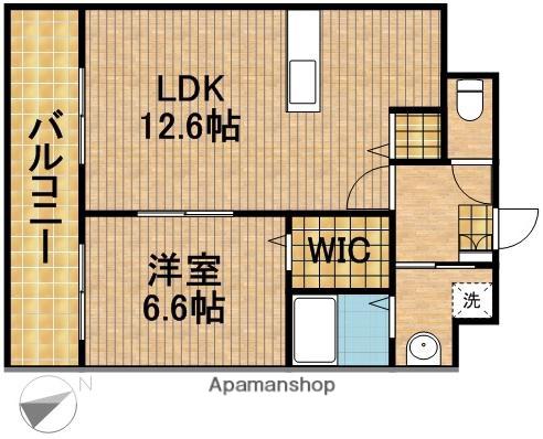 田畑ハイツそれいゆⅢ(1LDK/1階)の間取り写真