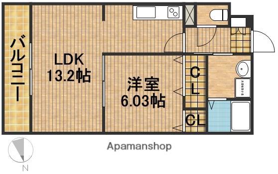 サナルダイヒルズ桜坂(1LDK/1階)の間取り写真