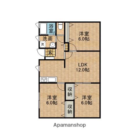 東海道本線 藤枝駅 バス乗車時間：15分 上青島バス停で下車 徒歩6分 1階建 築21年(3LDK)の間取り写真