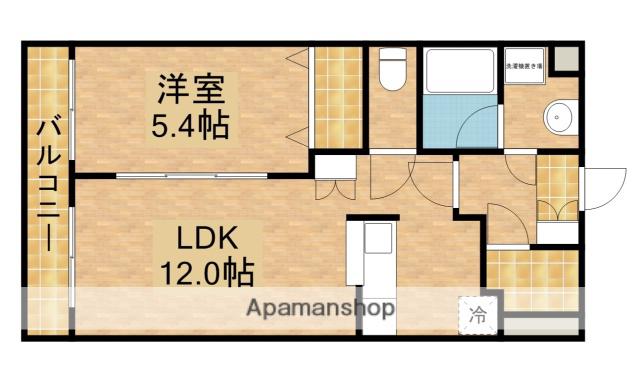 アンソレイユⅢ(1LDK/3階)の間取り写真
