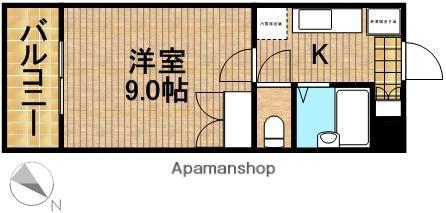 グランドゥールⅢ(1K/5階)の間取り写真