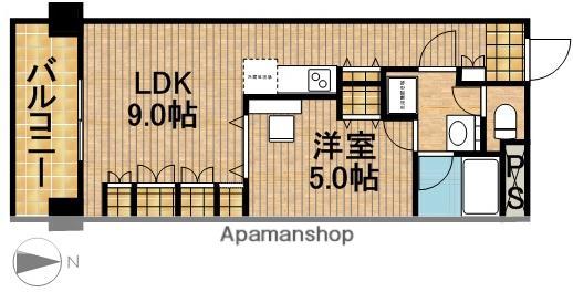 アルコ Ⅴ(1LDK/9階)の間取り写真