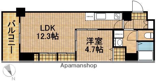 アップル第7 マンション(1LDK/3階)の間取り写真