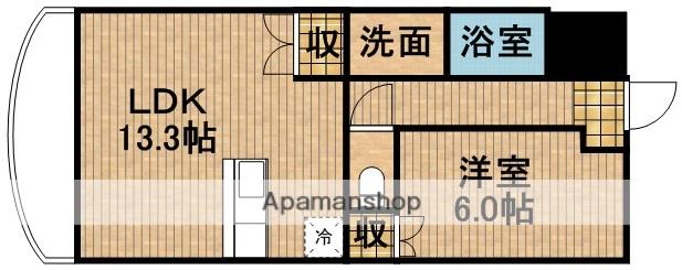 グランドゥール(1LDK/3階)の間取り写真