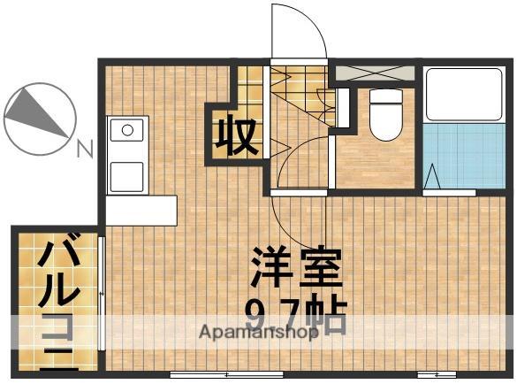 レリブ植松(ワンルーム/2階)の間取り写真