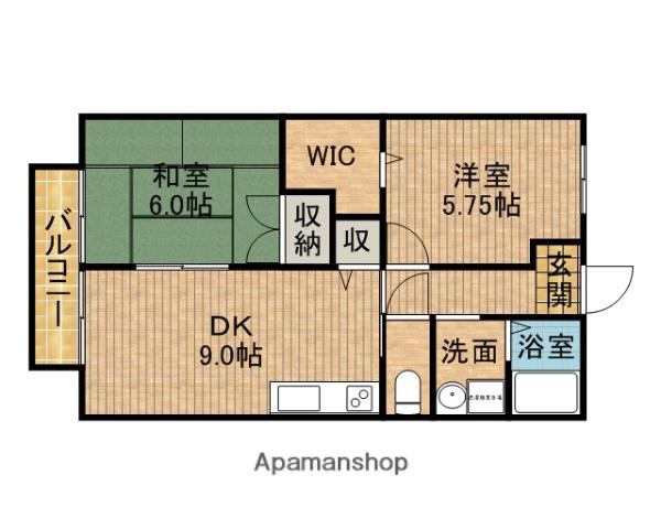 クリアメゾン(2DK/1階)の間取り写真