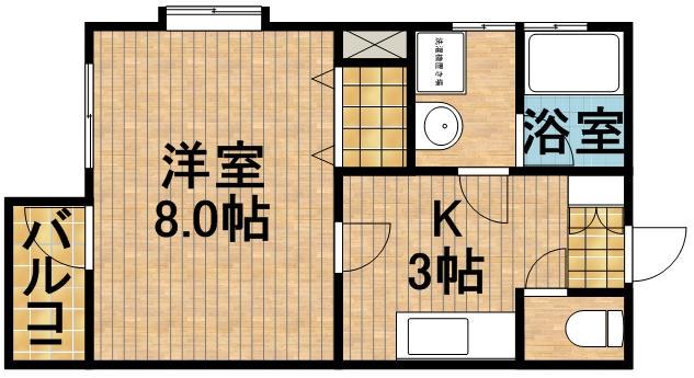 半田ビレッジ7号棟(1K/1階)の間取り写真